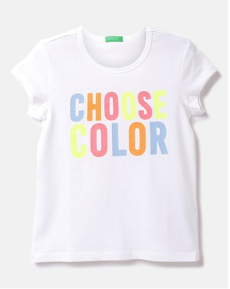 BENETTON Online Tshirts UNITED Girls OF by Pink Buy COLORS Fuchsia for