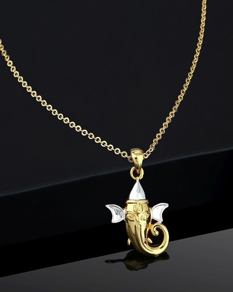 Gold ganesh sale pendant images