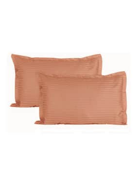 trance home linen Set of 2 200 TC Striped Pillow Covers-picture-11