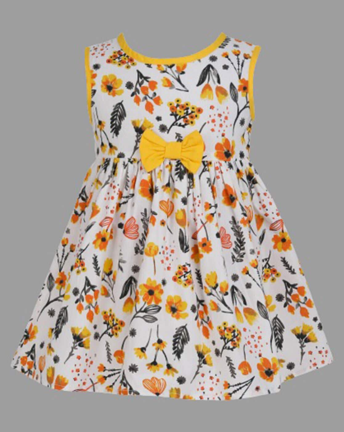 baby frock design infant mustard dress