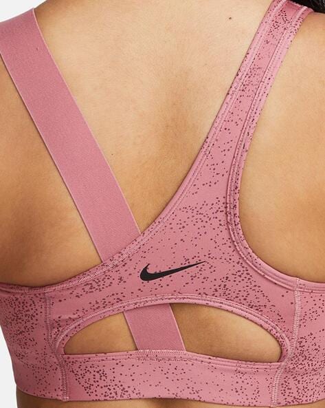 Buy Nike' Women's Polyester Non Padded Wire Free Sports Bra Pink at