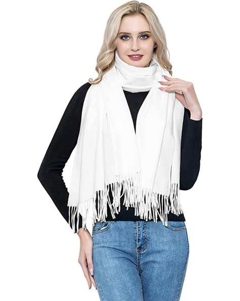 Woolen Stole with Tassels Price in India