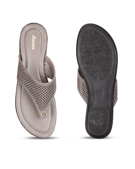 Buy Bata Men's Grey Thong Sandals for Men at Best Price @ Tata CLiQ