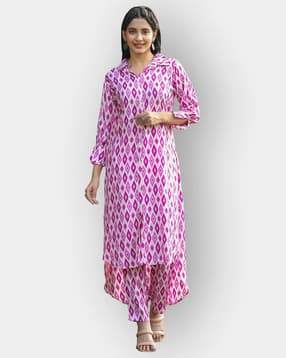Ikat Print 2-Piece Co-Ord Set-image-6