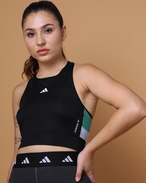 Adidas techfit hotsell crop top