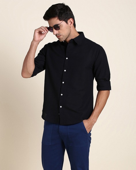 Buy Black Shirts for Men by DENNISLINGO PREMIUM ATTIRE Online