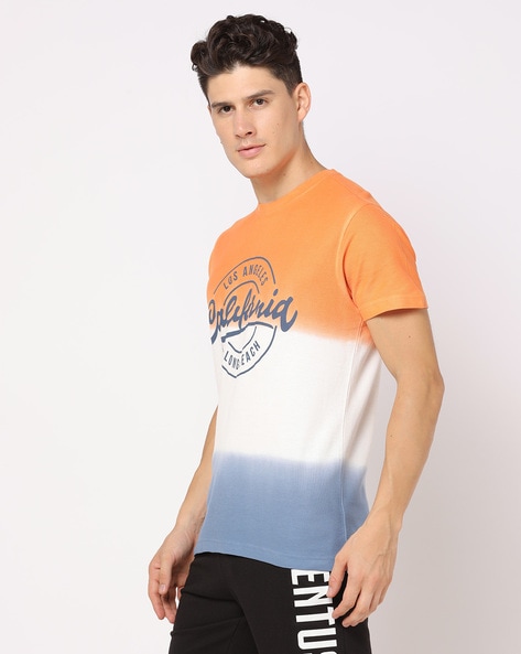 Buy Ombre-Dyed Crew-Neck T-shirt Online at Best Prices in India - JioMart.