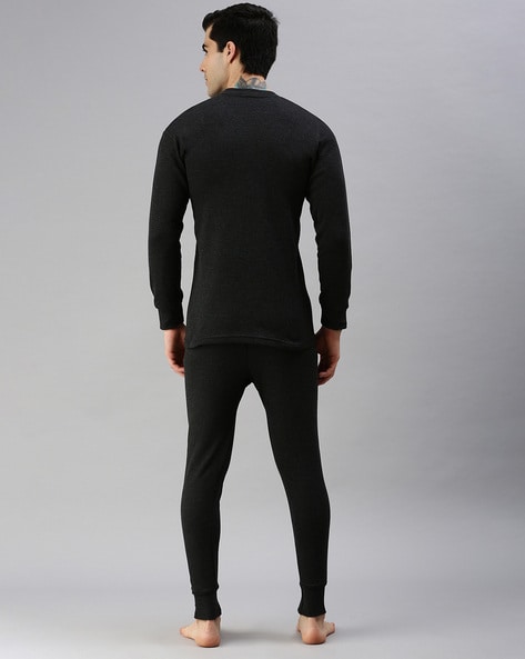 Buy Black Thermal Wear for Men by LUX COTT'S WOOL Online