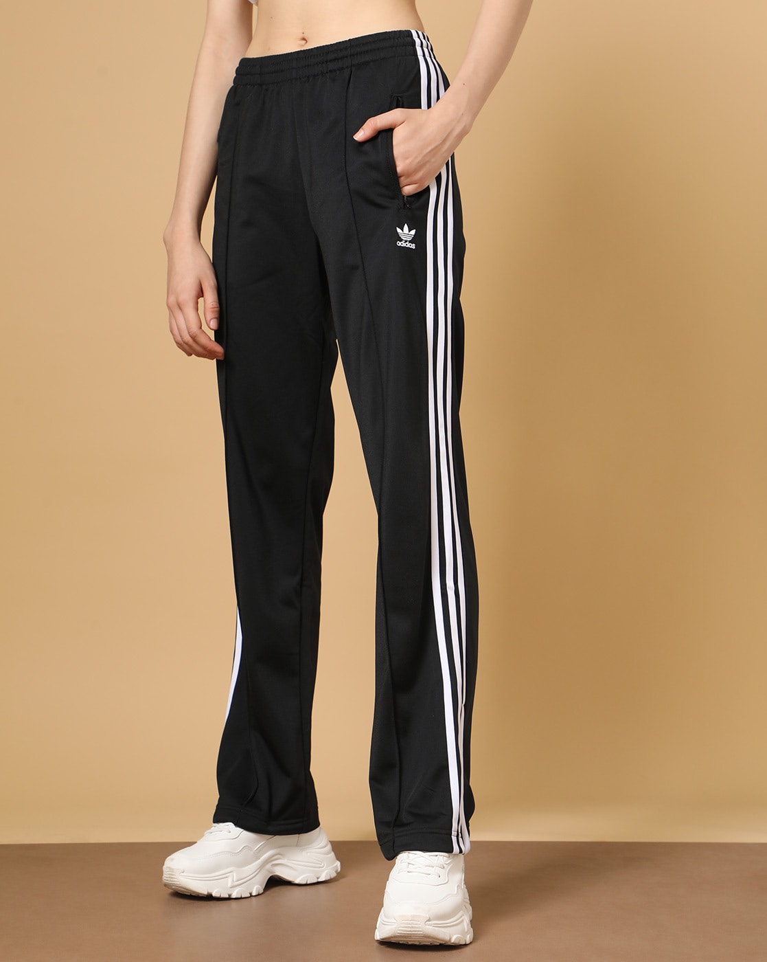 Adidas Originals 3-Stripes Women's Athletic Track Pants Black/White