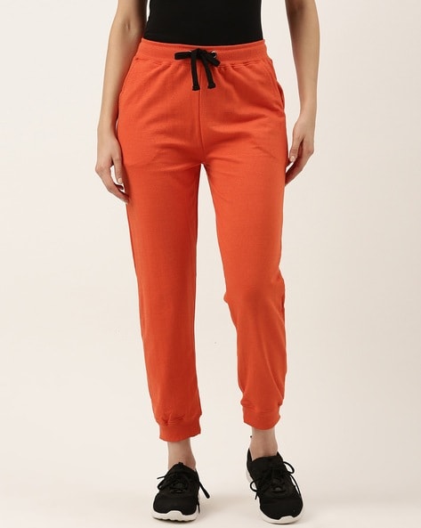 Womens 2024 orange joggers