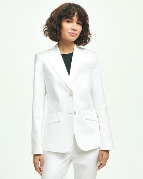 Buy BROOKS BROTHERS Single-Breasted Blazer with Peaked Lapel