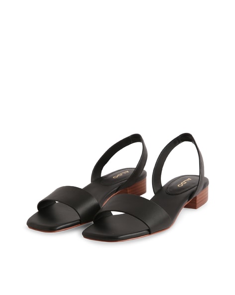 Buy Black Flat Sandals for Women by Aldo Online Ajio