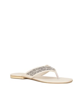 Buy White Flat Sandals for Women by R&B Online