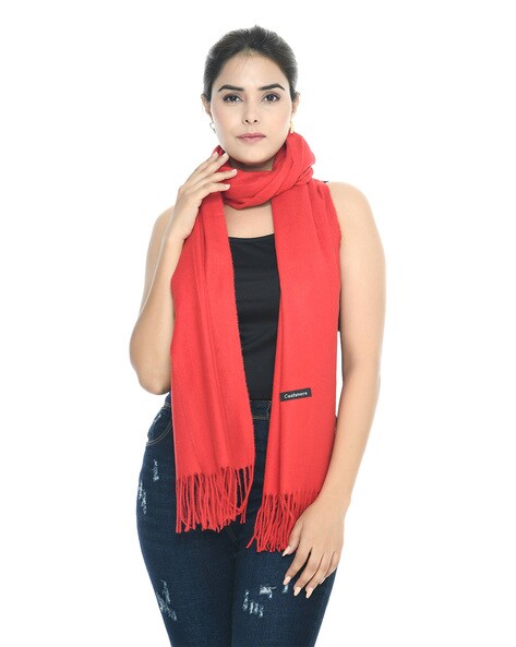 Woolen Stole with Tassels Price in India