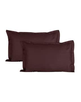 trance home linen Set of 2 200 TC Striped Pillow Covers-picture-10