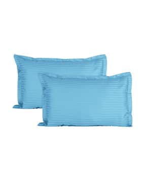 trance home linen Set of 2 200 TC Striped Pillow Covers-picture-18