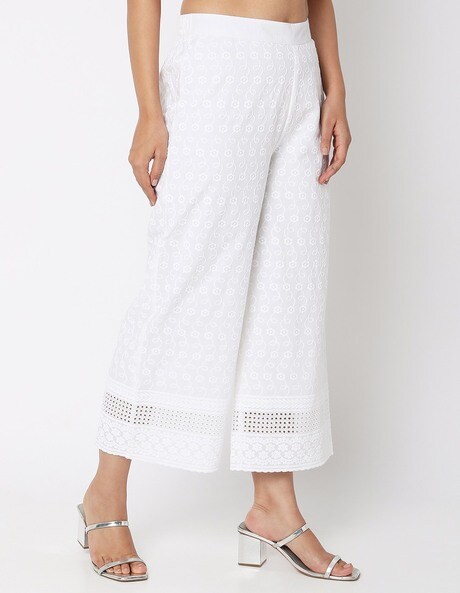 Belize Pants Unlined Broderie Anglaise White – LeSwim