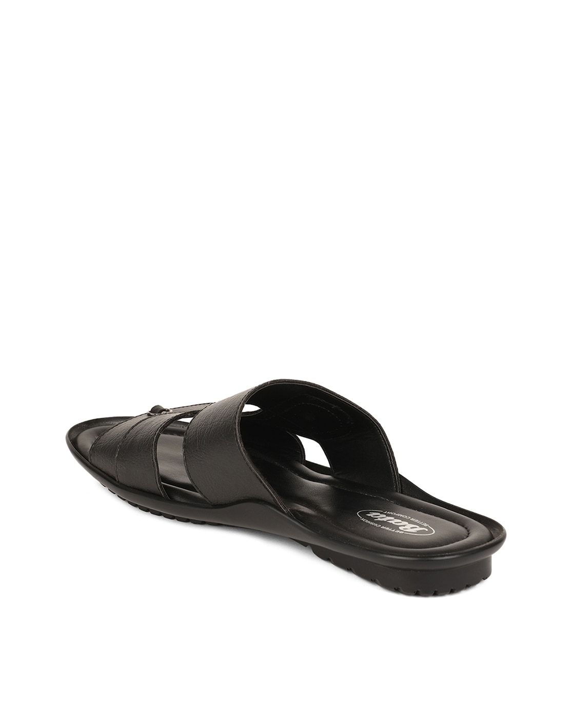 Buy Bata Black Sandals For Men online