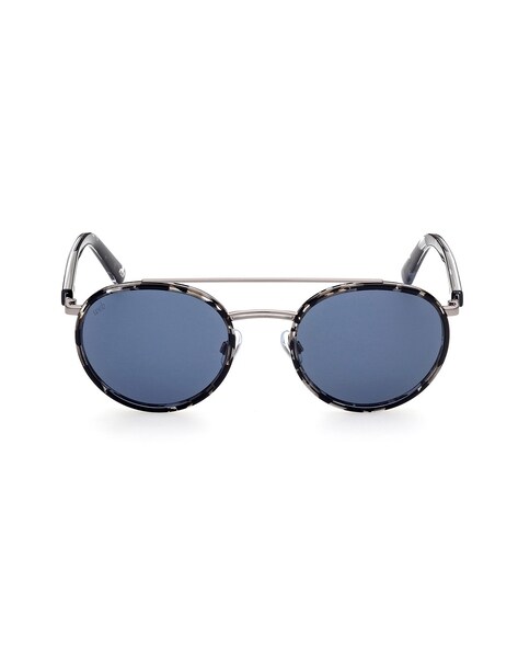 Square Metal Frame Gradient Blue Sunglasses – SNITCH