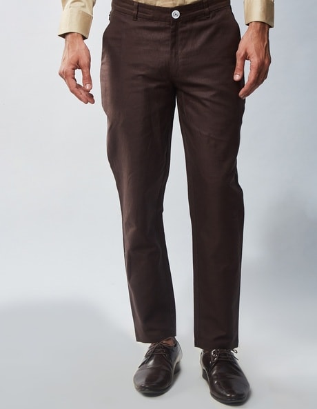 Buy Brown Trousers & Pants for Men by BEYOURS Online