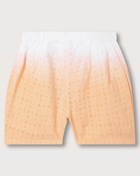 Buy Orange Shorts & 3/4ths for Girls by Elle Kids Online