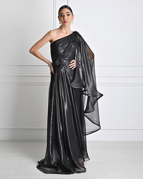Luxury Muslim Black Evening Gown With Side Slit, V Neckline, And Long  Sleeves 2019 Islamic Dubai Saudi Arab Deep V Formal Dress From  Babydress001, $57.17 | DHgate.Com