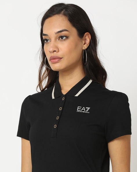 Buy Black Tshirts for Women by EA7 Emporio Armani Online Ajio