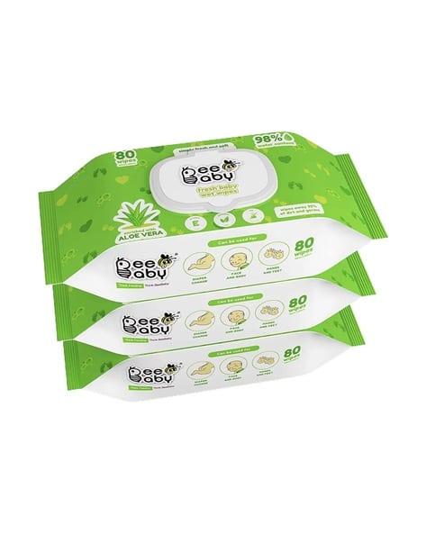 Fresh Baby Wet Wipes with Plastic Lid