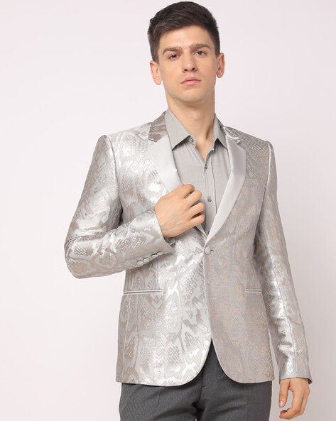 Buy Men Silver Jackets Online In India