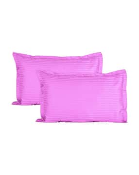 trance home linen Set of 2 200 TC Striped Pillow Covers-picture-12