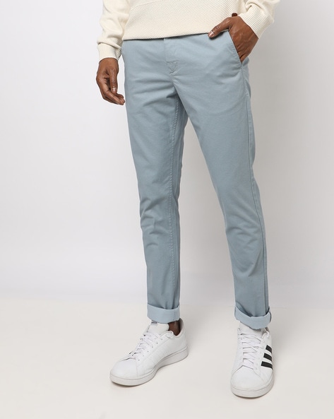 Tencel Cotton Slim Chino Trousers | Paul & Shark