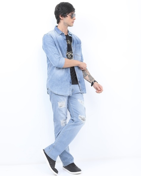 10 Best Jeans and TShirt Combination Ideas For Cool Men  Chemise en jean  Chemises décontractées Comment porter
