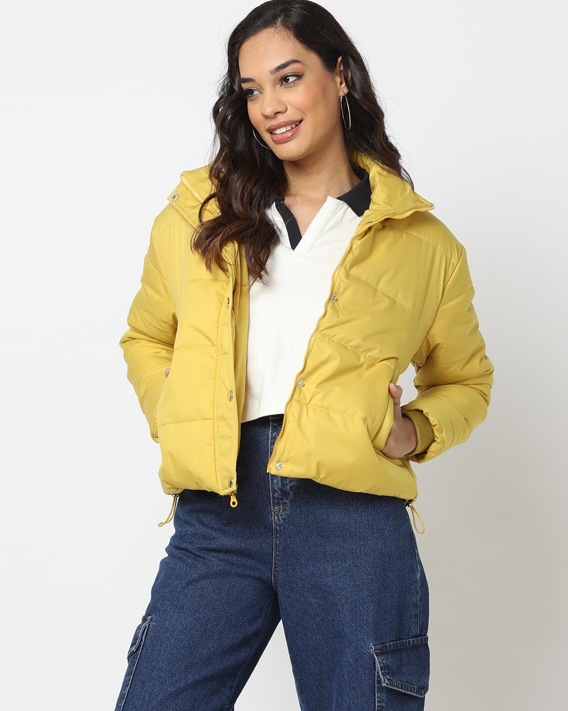 Buy Yellow Jackets Coats for Women by LEE COOPER Online Ajio