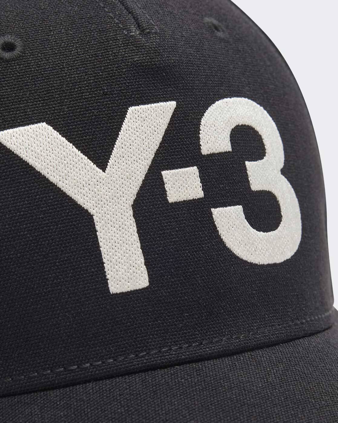 Buy Y-3 Solid Logo Baseball Cap | Black Color Men | AJIO LUXE