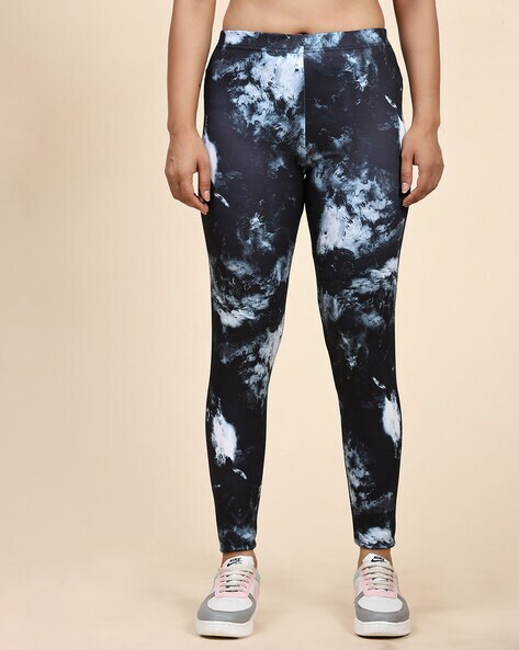 Animal Printed Jeggings with Elasticated Waistband