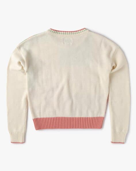 Buy Off white Sweaters Cardigans for Girls by LEE COOPER Online