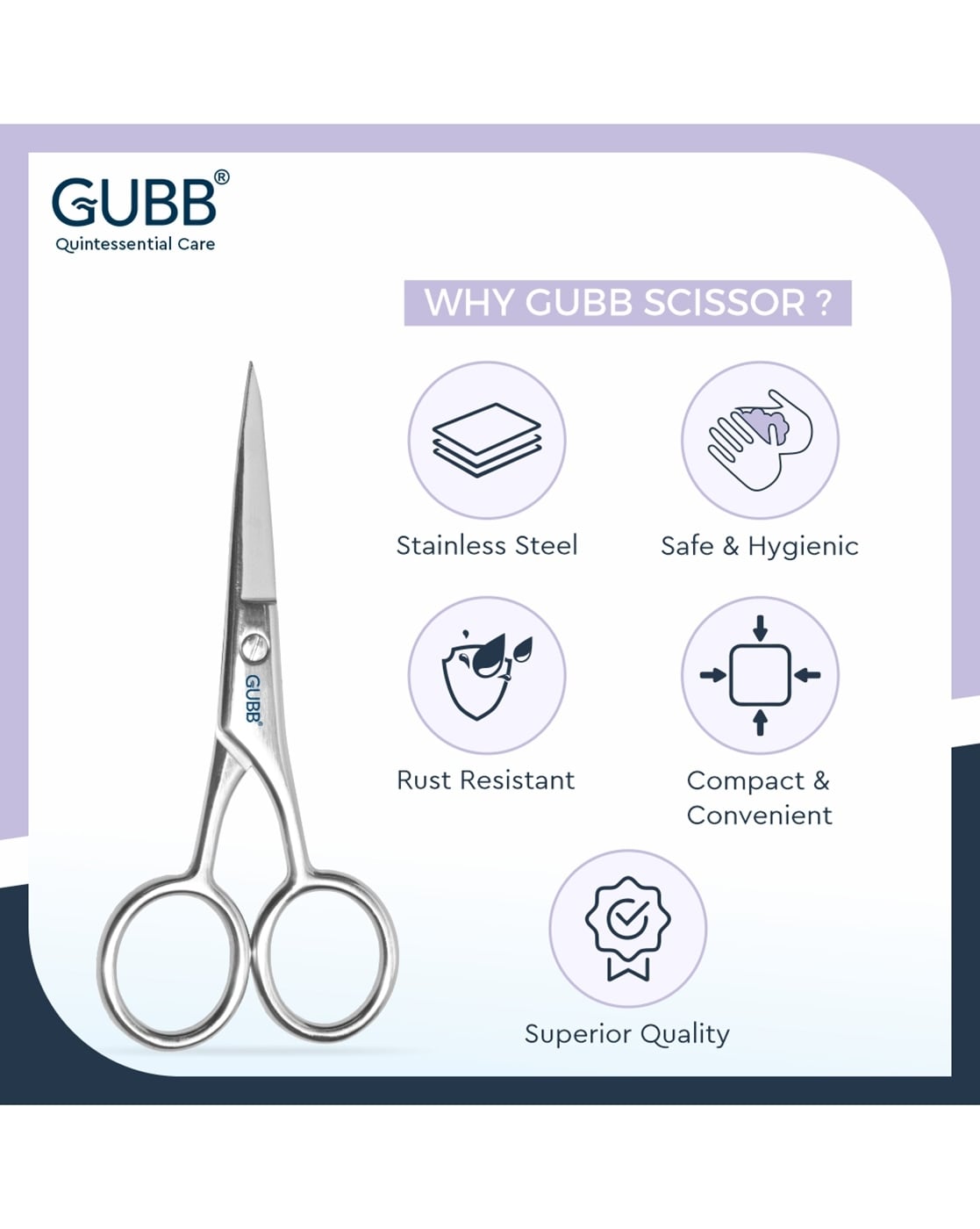 Gubb Safety Scissors 1Pc