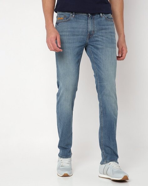 Tokushima Blue Stone Enzyme Wash Straight Fit Jeans