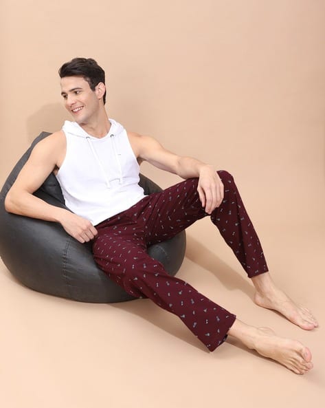 Micro Print Pyjamas with Insert Pockets