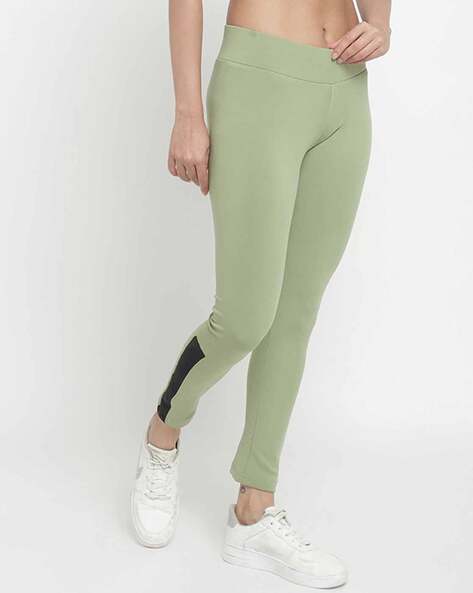 Buy online Light Green Poly Knit Leggings from Capris & Leggings for Women  by Senora for ₹369 at 26% off | 2024 Limeroad.com