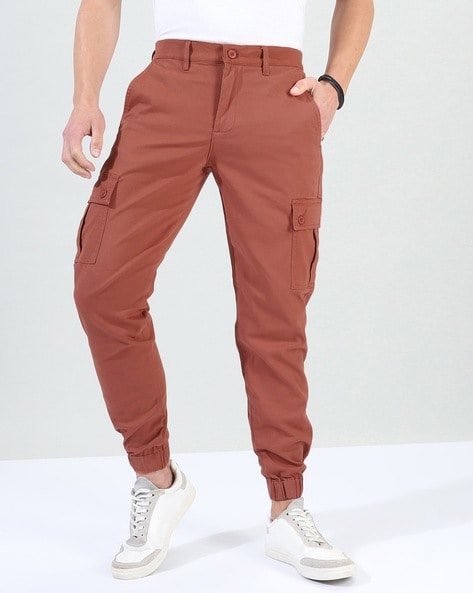 Buy Men's Stunner Khaki Cargo Pant Online | SNITCH