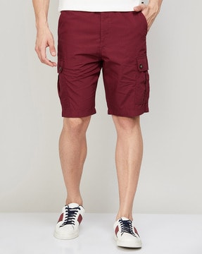 Mens burgundy hotsell cargo shorts