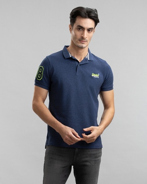 Buy Blue Men Tshirts by SUPERDRY for Online