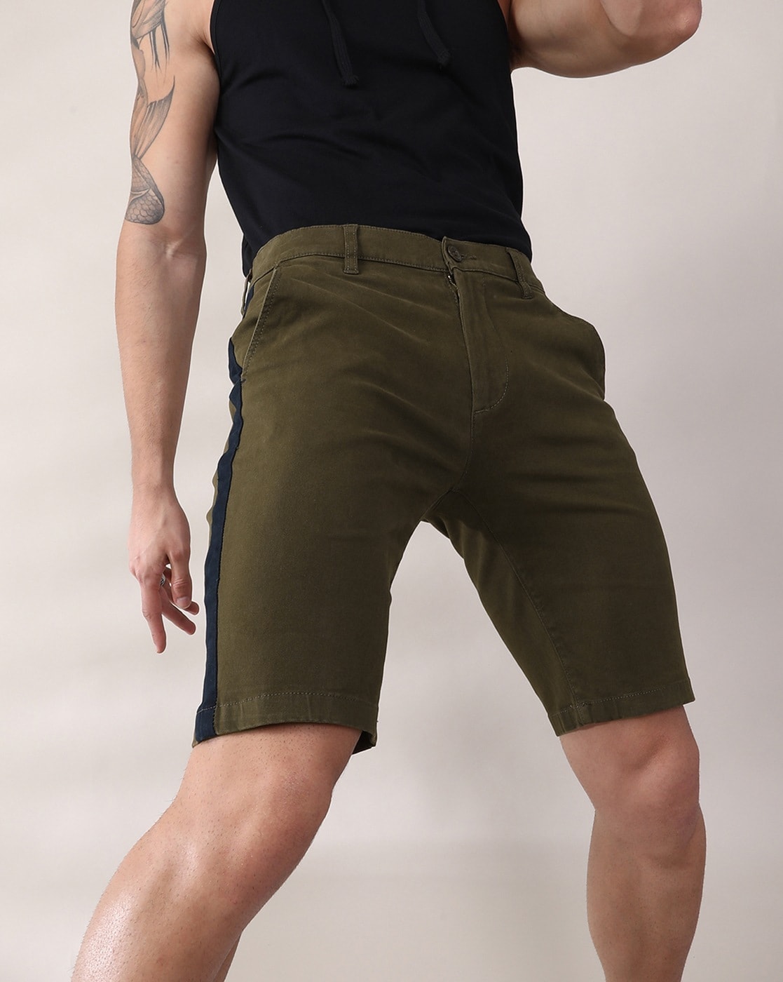 Buy Brown Shorts & 3/4ths for Men by The Indian Garage Co Online