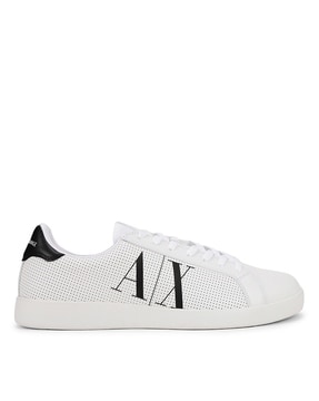 Armani exchange hot sale white shoes