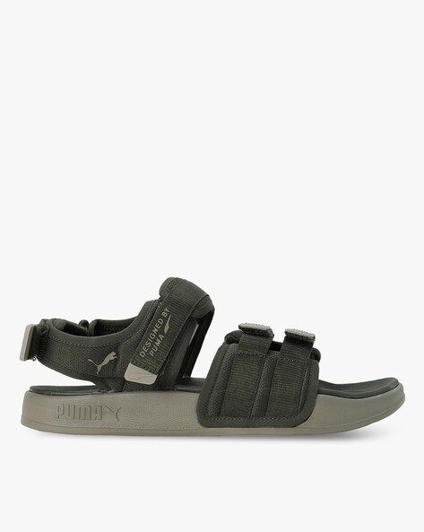 Buy Olive Green Sandals for Men by Puma Online Ajio