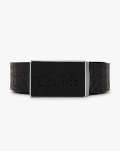 Armani logo outlet belt