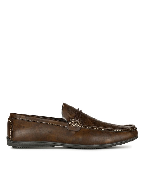 Bata Round-Toe Slip-On Loafers