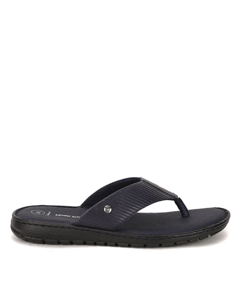 Black leather reef flip flops hot sale