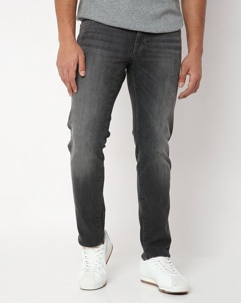 Kobe Comfort Grey Grinding Wash Straight Fit Jeans